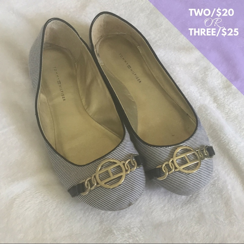 Tommy Hilfiger Striped Flats